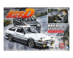 1/24 FUJIWARA TAKUMI AE86 TRUENO (PROJECT-D Ver) with Figure